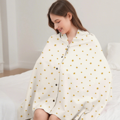 poncho-allaitement-elegance-star-en-or