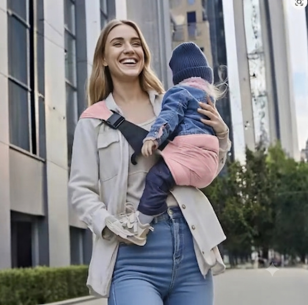 Porte bébé hanche pratique assise rigide