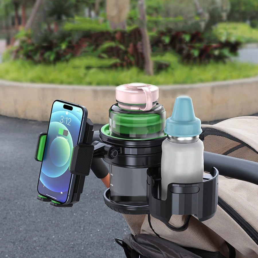 porte-gobelet-poussette-noir-coloris-unique