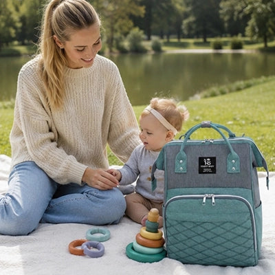 Sac à dos à langer avec poches isothermes