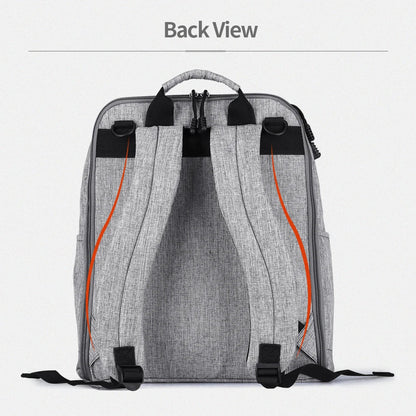 Vue arriere des bretelles rembourrees et ergonomiques qui repartissent le poids pour un port confortable toute la journee.