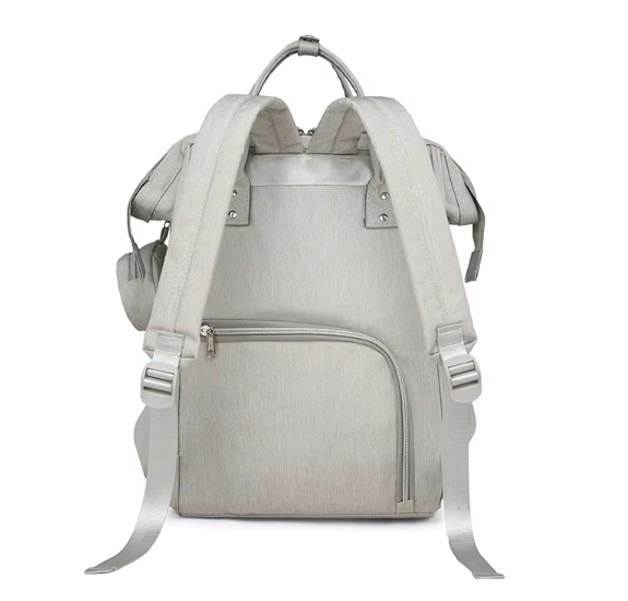Dos ergonomique du sac a langer avec bretelles ajustables pour soulager les epaules au quotidien.