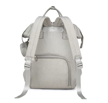 Dos ergonomique du sac a langer avec bretelles ajustables pour soulager les epaules au quotidien.