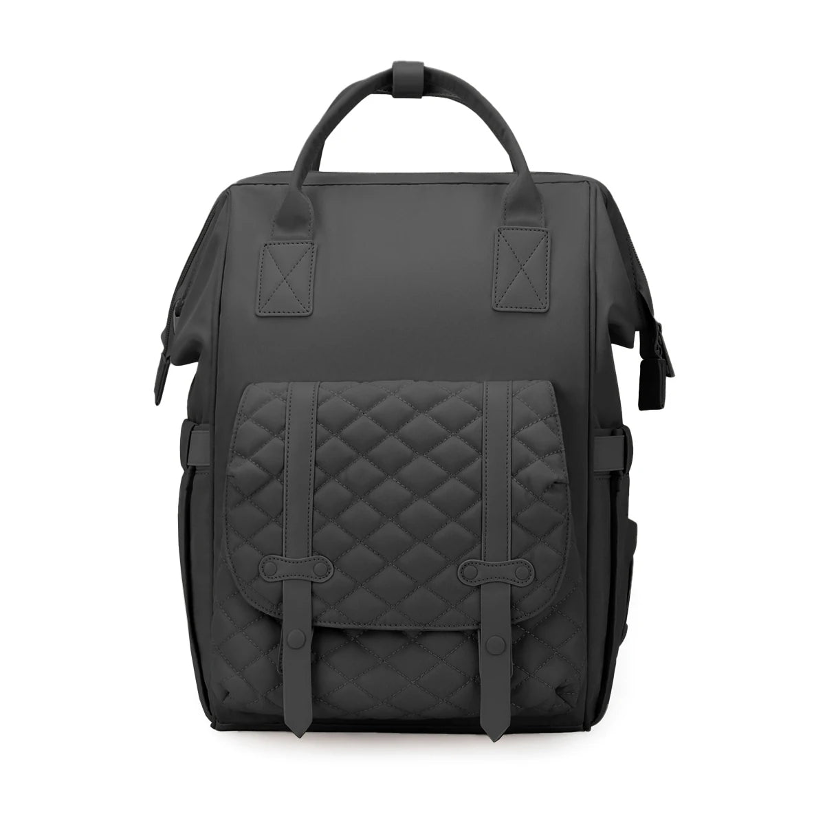 Sac a langer a dos gris anthracite, coloris polyvalent et discret ideal aussi bien pour maman que pour papa.