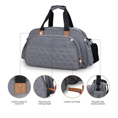 Details des attaches pression en cuir et du systeme d'ouverture zippee robuste concu pour un usage quotidien intensif.
