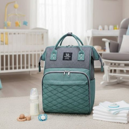 sac-a-langer-bebe-bicolore-vert