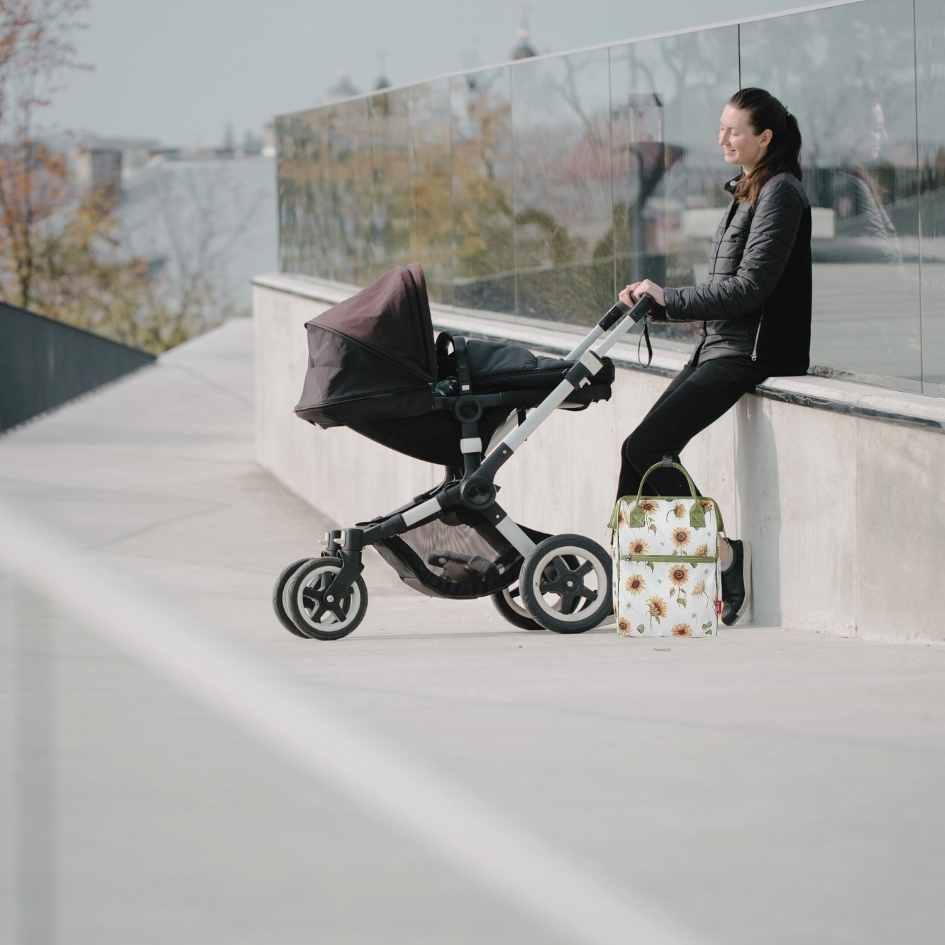 sac-a-langer-bebe-poussette-fleuri