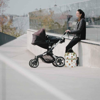 sac-a-langer-bebe-poussette-fleuri