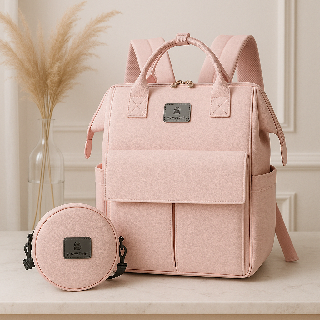 sac à langer bébé rose