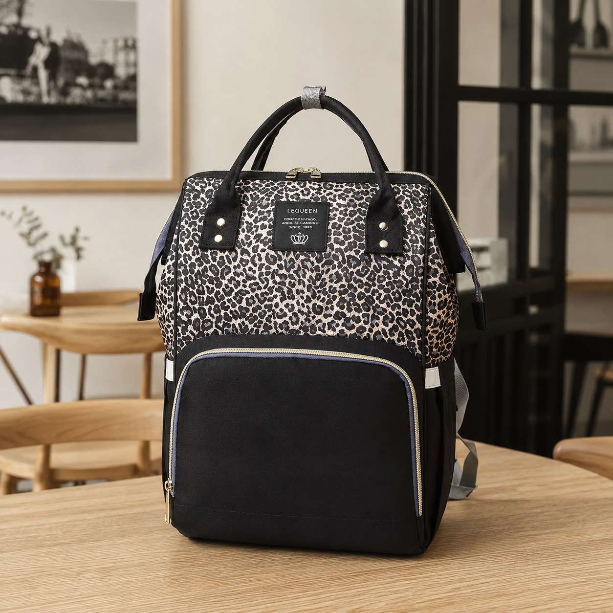 sac-a-langer-leopard-pratique