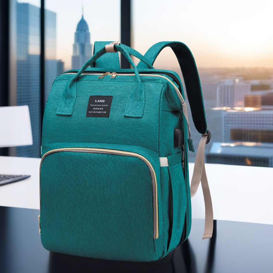 sac-a-langer-lit-multifonction-vert