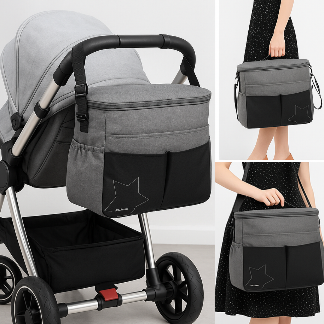 SAC A LANGER NOIR ET GRIS PRATIQUE | FREEMOM™