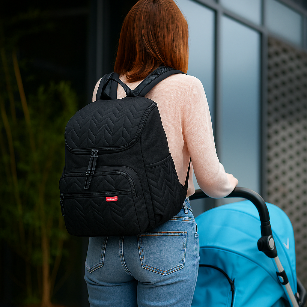 sac a langer nomade noir