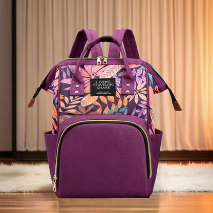 sac a langer pratique et multipoches violet