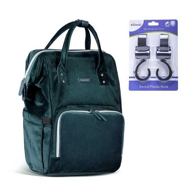 sac-a-langer-vert-velours-vert-cotele