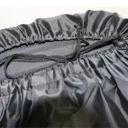Detail du cordon coulissant qui ferme hermetiquement le sac