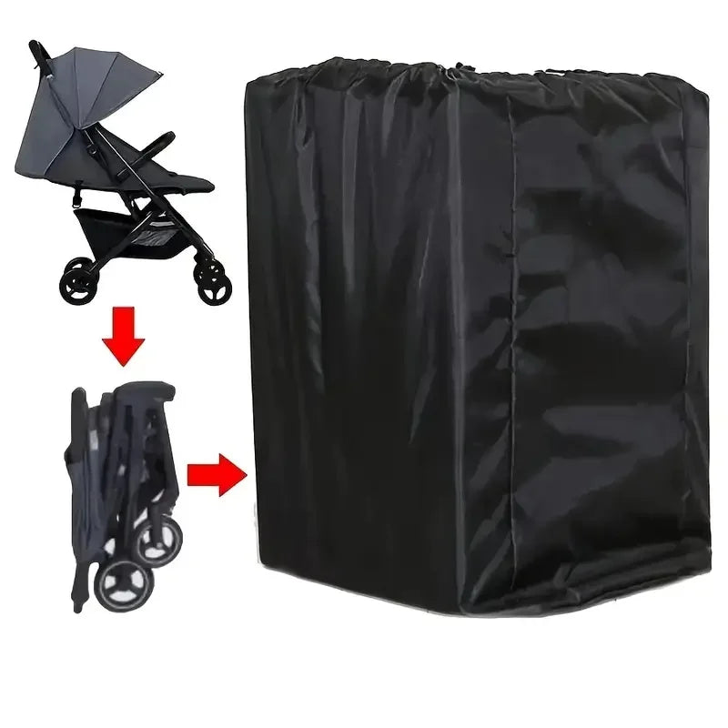 La poussette se plie de maniere compacte puis se range dans le sac