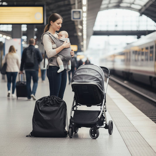 Sac de transport pour poussette avec fermeture par cordon pour protection complete