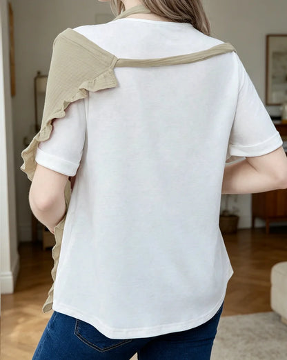 tablier allaitement coton simple