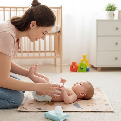 Tapis à langer nomade esthetique