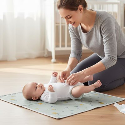 Tapis à langer nomade installation rapide