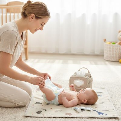 Tapis à langer nomade  pliable