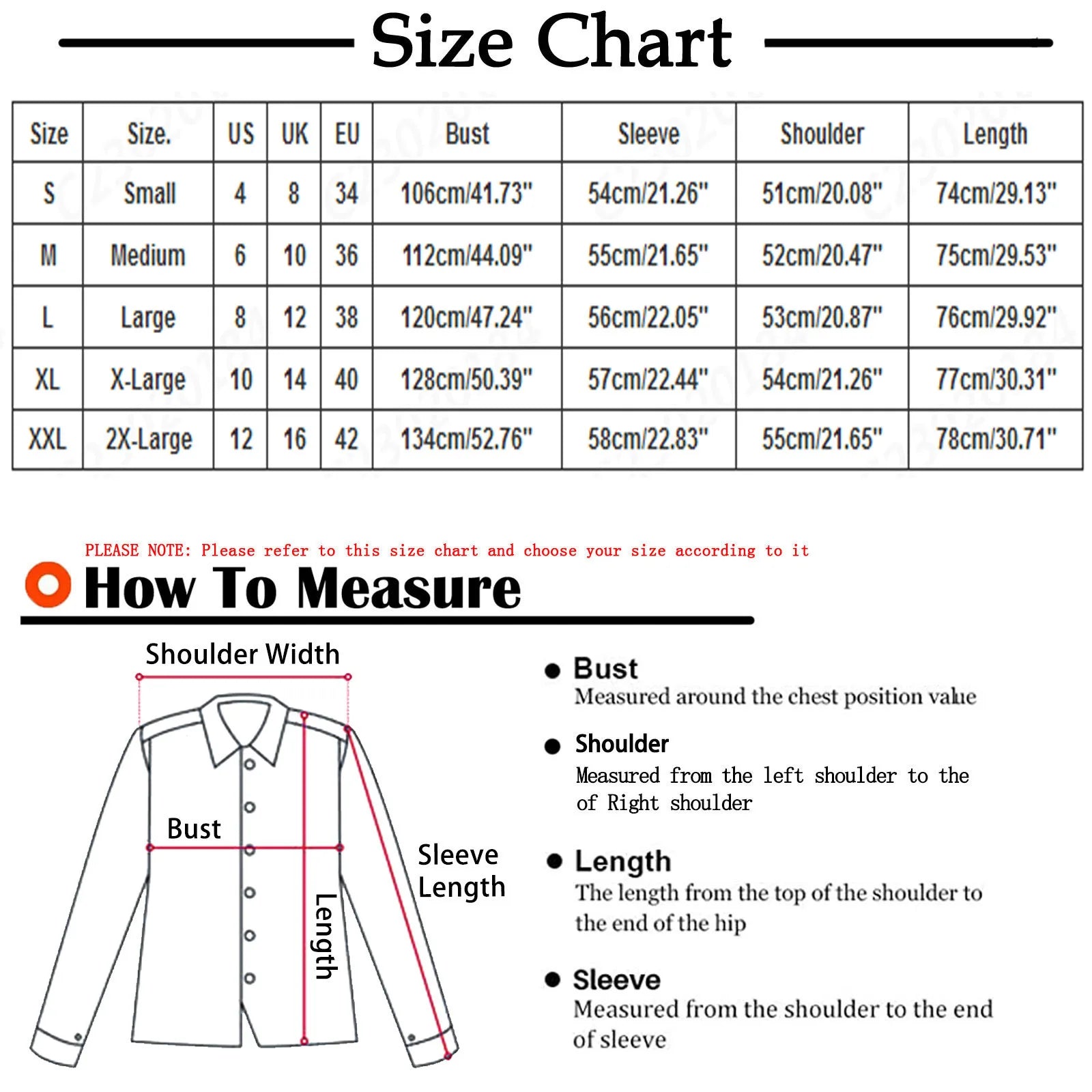 Tableau des tailles detaille avec mesures de poitrine, manches et longueur pour bien choisir sa veste de portage du S au XXL.